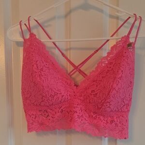 FINAL PRICE lace Bralette in Vibrant Pink ( PINK VICTORIA SECRET )